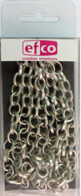 Цепь для создания украшений  цвет серебристо-серый ,8мм,1м.,алюм.