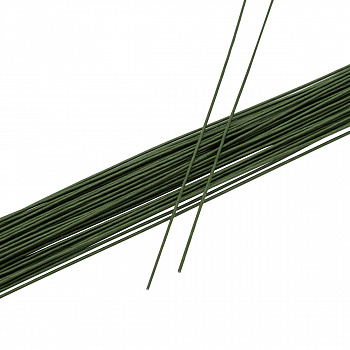 Проволока флористическая, бумажная оплетка, 1,2 мм*40 см, 50 шт./упак, Astra&Craft ( зеленый )