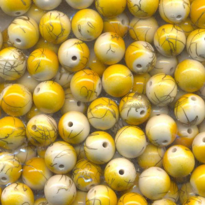 Бусы пластик с голографическим эффектом 500 г/упак ±10%, 15 мм, №027