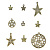 Металлические шармы "Рукоделие" SHM-06 Звезды