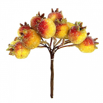 Декоративный букетик "Рукоделие" Шиповник в сахаре, DKB108