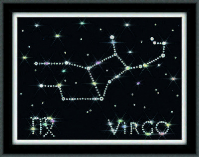 Набор для аппликации стразами «Золотое Руно» ХК-009 Созвездие Дева,15*20 см