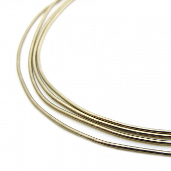 Канитель мягкая, гладкая KAN/MD0,7-24 глянец, темный экрю