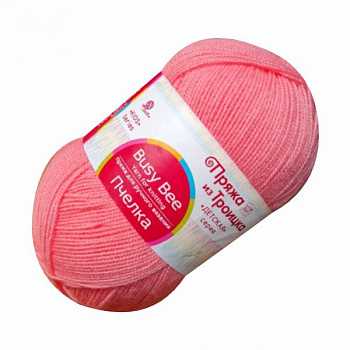 Пчелка, пряжа для ручного вязания (324, св. азалия)
