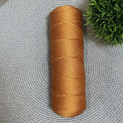 Шнур полиэфирный 4 мм без сердечника (оранжевый) 50м (51)