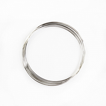 Проволока с памятью для браслета "Астра" 7705122, 2шт*10 витков	 (цвет: серебро)