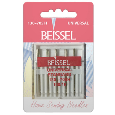 Иглы д/бытовых швейных машин Универсальные (Universal),10 шт, № 100, 130-705 H/блистер, BEISSEL