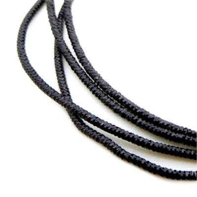 Канитель (трунцал) мягкая, фигурная KAN/MN1-24  глянец, черный