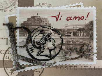 Набор для вышивания «Panna» ГМ-1532 Воспоминания о Риме,20х15 см