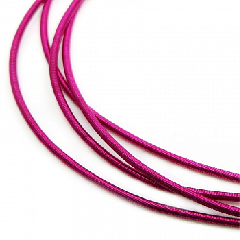 Канитель мягкая, гладкая KAN/MK1.3-11  матовая, розовая фуксия