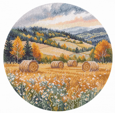 Набор для вышивания «Овен» 1722 "Эхо уходящего лета" 20х20 см