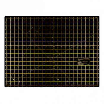 Мат для раскройного ножа двусторонний макси, 609 x 457 мм ,24"x18". цвет черный.