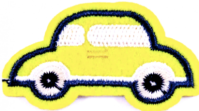 Термоаппликация LA123 Yellow  50 х 23 mm, упак/ 5 шт.