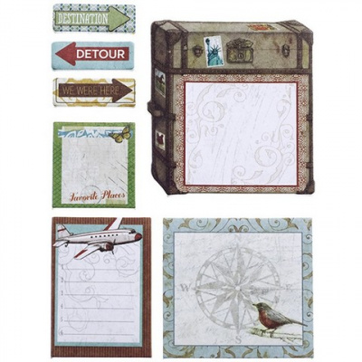 Набор тэгов-ярлычков на клейкой основе: Путешествие, Tim Coffey