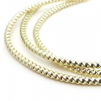 Канитель мягкая, фигурная KAN/MS2-21  глянец, белое золото