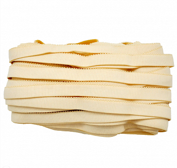 STD/105 эластичная отделочная лента 14 мм х 25 м, светло-бежевый