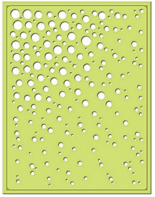 Набор ножей Spellbinders® Shapeabilities® Decorative Card Front  "Каскад точек"