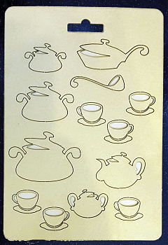 Чипборд №12 Посуда 13х19 см