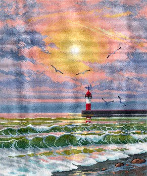 Набор для вышивания «Овен» 1527 "Сочинский маяк" 24 х 30 см