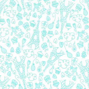 Ткань 100% хлопок, ширина 110 см, Michael Miller CX6554-AQUA-D