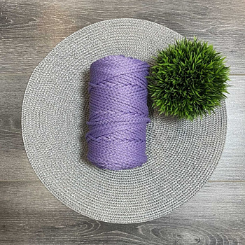 Шнур полиэфирный 5 мм с сердечником (сиреневый) 50м (96)