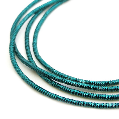 Канитель (трунцал) мягкая, фигурная KAN/MN1-19 глянец, бирюзовый