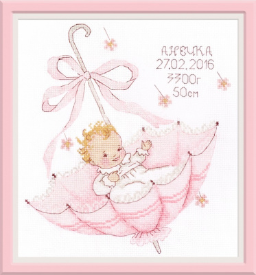 Набор для вышивания «Овен» 965 Маленький подарок. Анечка.20*23 cм