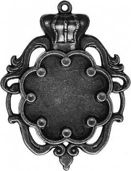 Заготовки для украшений «Crown Bezel-Small - Silver» (Серебро)