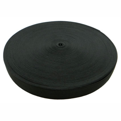 Резинка вязаная, ширина 25мм, длина 40м, черная, RV2540C