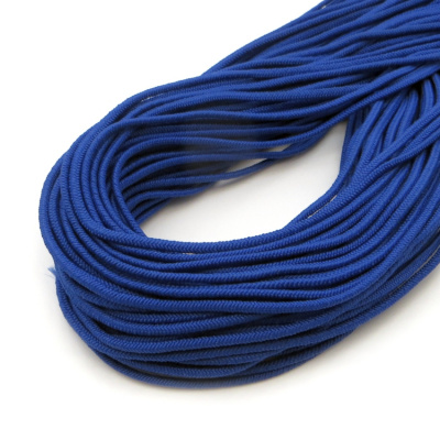 Резинка шляпная круглая  Ас 3мм  синяя ( упак. 25 м.)