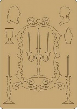 Чипборд "Романтический вечер", арт. chip34