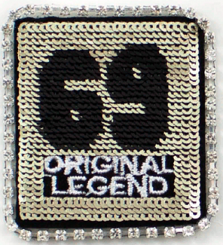 Украшение текстильное  LA281  43х47 mm.  упак/ 3шт