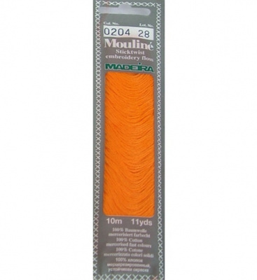 Мулине Спираль «Madeira»100% хлопок, 10 м 0204