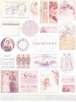 Стикеры из кардстока Melissa Frances (GN441, 21,6*30,5см)