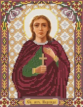 Набор для вышивания «Nova Sloboda» С9136, Св.Мч.Надежда, 18x23 см