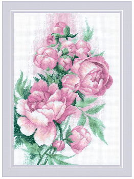 Набор для вышивания «Риолис» 2138 Пышность пионов 21*30 см
