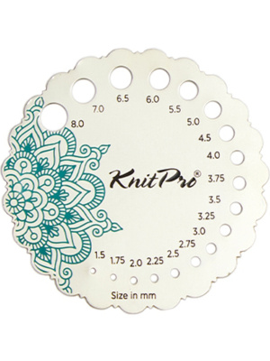 Линейка для определения размера спиц Mindful, серебристая, 36631