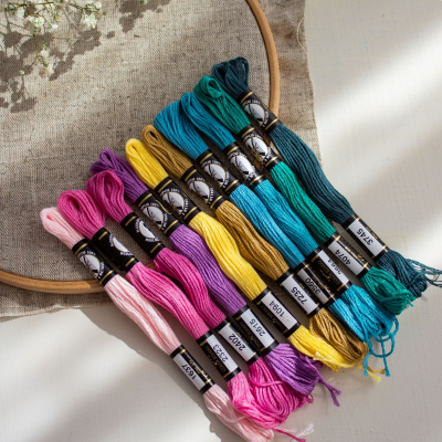 Набор мулине №3 Финка, хлопок, пасма (10 шт. х 8 м)