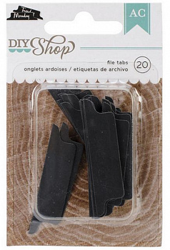 Набор вырубок "American Crafts"AC DIY Shop 366610  «File Tabs» 20шт