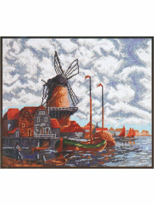 Набор для вышивания "Палитра" 07.018 "ГОЛЛАНДСКИЙ ПЕЙЗАЖ", размер: 28х24 см.