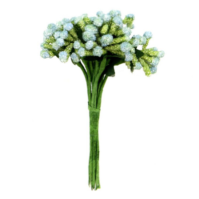 Декоративный букетик "Рукоделие" DKB009F  blue (голубой)