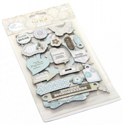 Чипборд (стикер) "Рукоделие" Зимняя прогулка