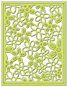 Набор ножей Spellbinders® Shapeabilities® Decorative Card Front "Цветочный узор"