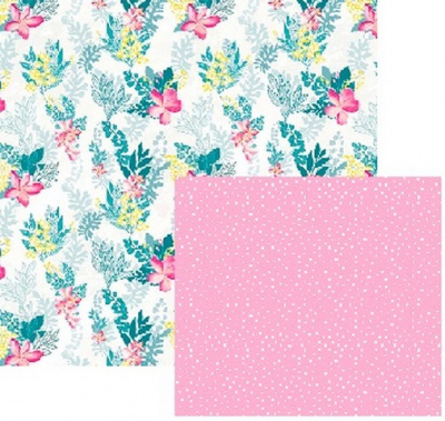 Двусторонняя упаковочная бумага глянцевая «Stilerra» 100 x 70 см, цвет 25 нежность