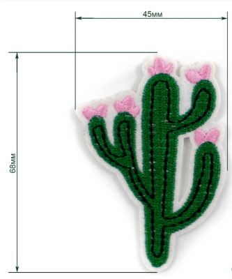 Термоаппликация LA108  45 х 68 мм упак/5 шт