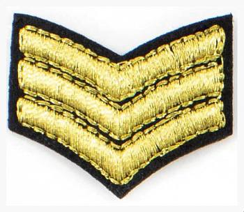 Термоаппликация LA358 38 х 30 мм (Gold) 5 шт