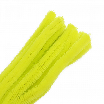 Синель-проволока "Астра", 12 мм*30 см, 15 шт/упак, цв. А-037 лимонный