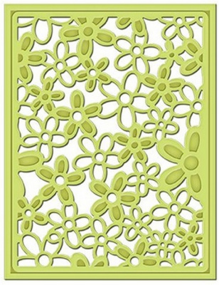 Набор ножей Spellbinders® Shapeabilities® Decorative Card Front "Цветочный узор"