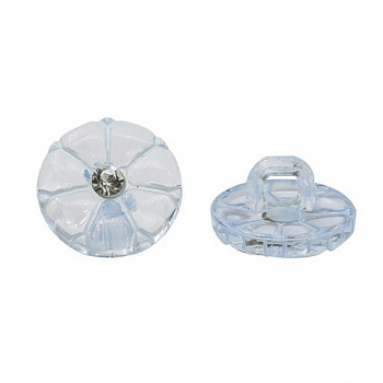 Пуговицы в тубе, 25шт/упак  BG079  на ножке со стрзом 20L (12)