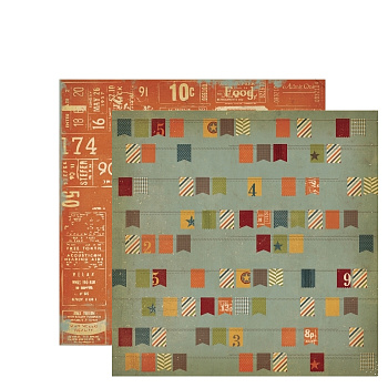 Бумага для скрапбукинга двухсторонняя 30.5*30.5 см, Simple Stories 2205